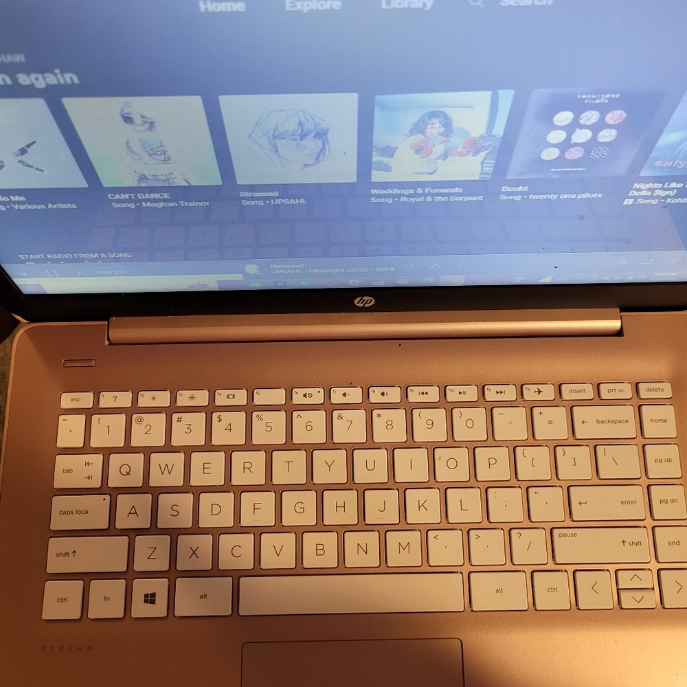 Pink Hp laptop